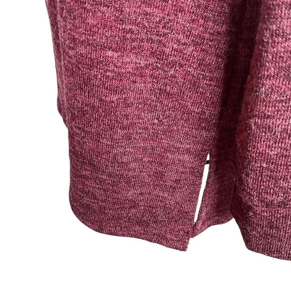 FIRST Love  Woman's Pullover Sweater Purple Beige Furry Band NWT Size M - Picture 6 of 12
